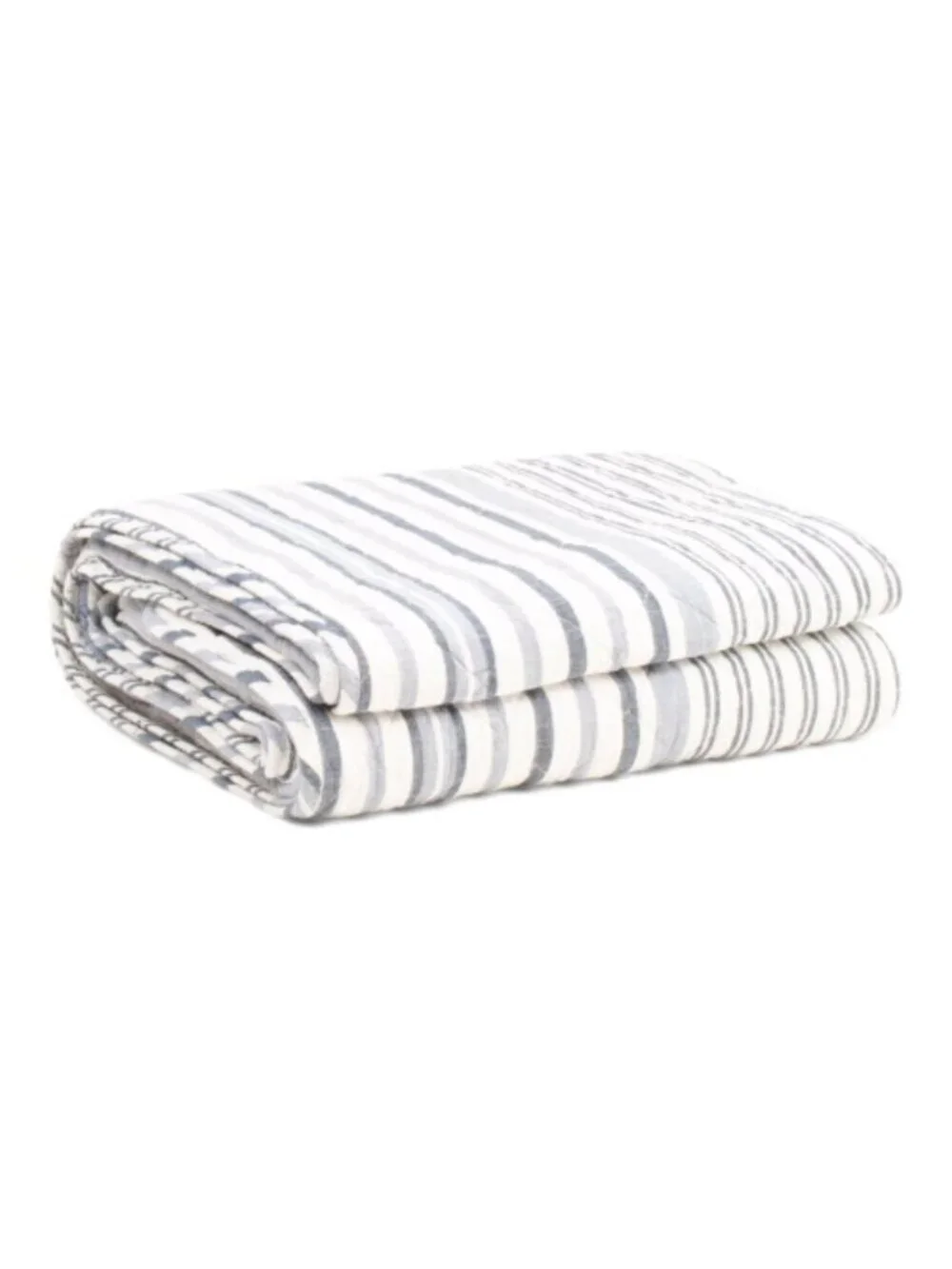 BROOKS BROTHERS Cotton Striped Layering Quilt